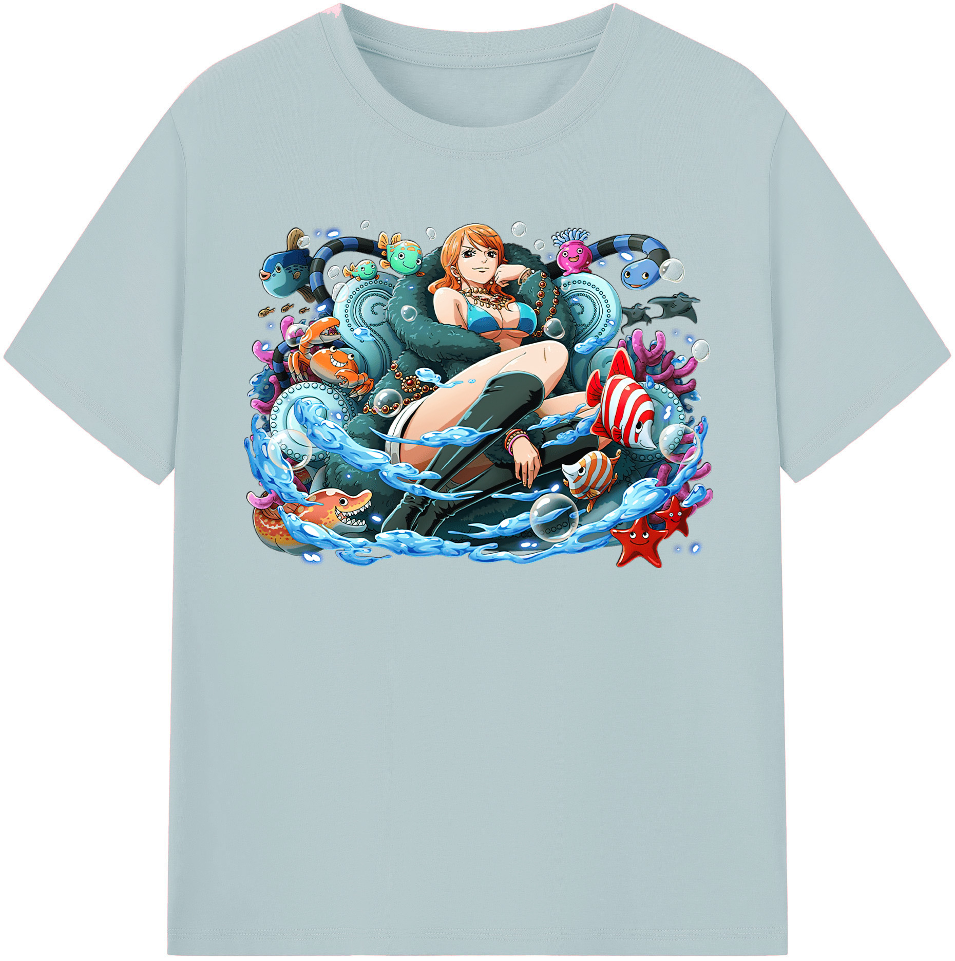 ワンピース ナミ ONE PIECE Nami 綿100％半袖Tシャツ（フロントプリント）